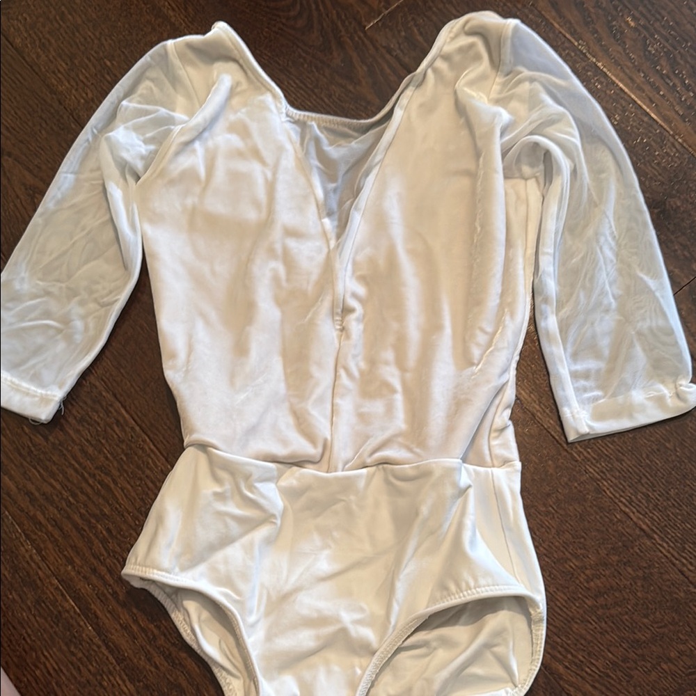 Eleve White Leotard